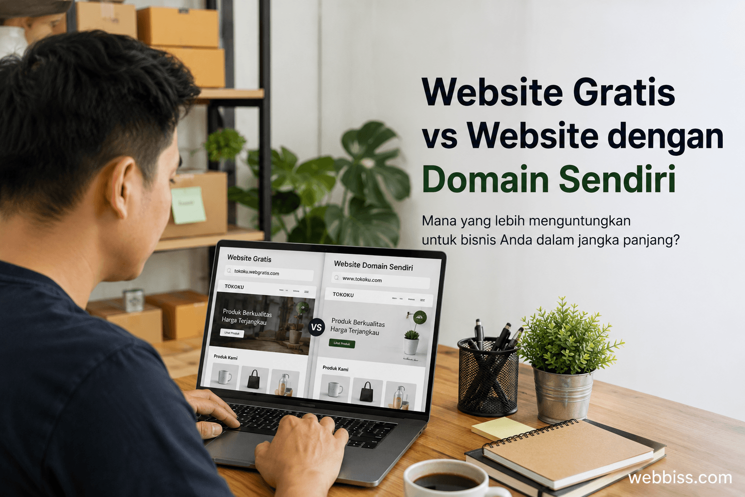 Website Gratis vs Website dengan Domain Sendiri: Mana yang Lebih Menguntungkan?