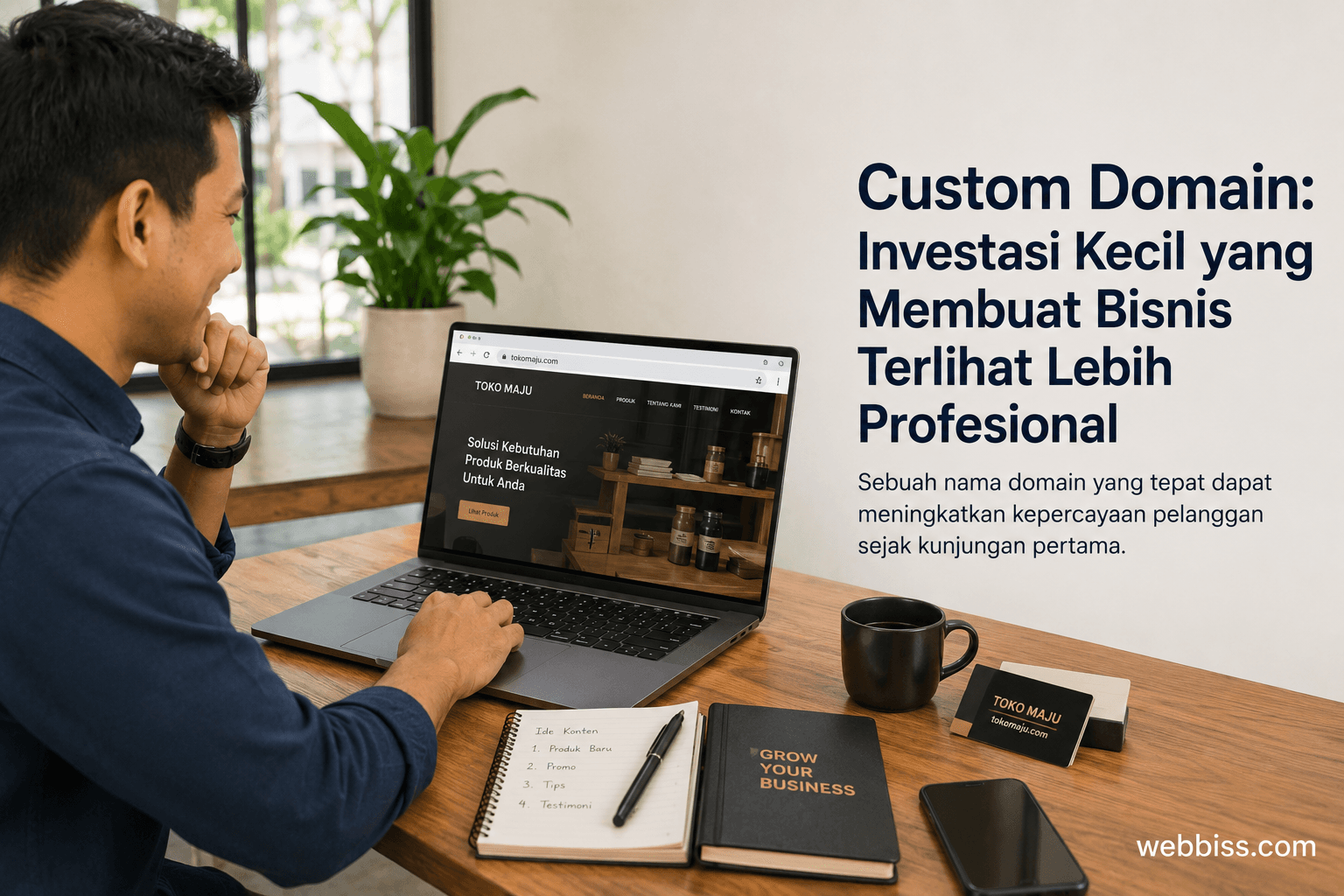Custom Domain: Investasi Kecil yang Membuat Bisnis Terlihat Lebih Profesional